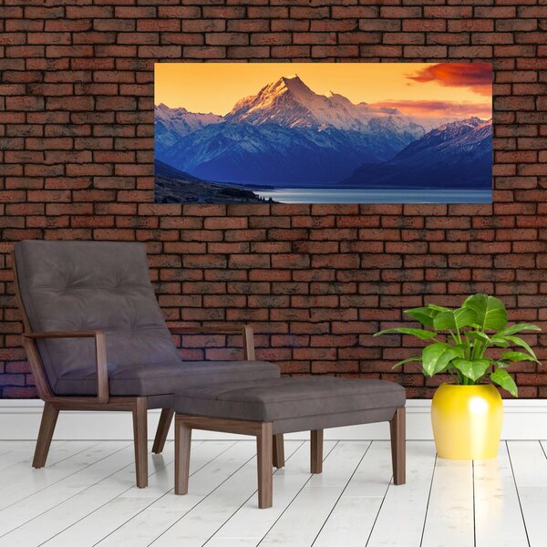 Obraz - Jazero Pukaki (120x50 cm)