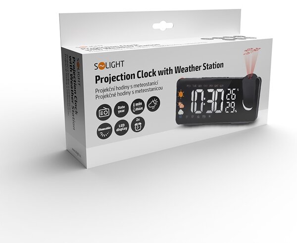SOLIGHT Projekčné hodiny s meteostanicou