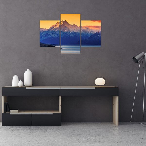 Obraz - Jazero Pukaki (90x60 cm)