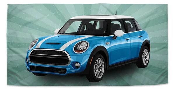 Sablio Uterák Mini sedan Zelené pozadie - 30x50 cm