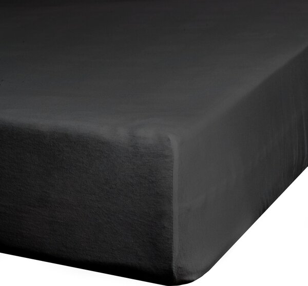 JERSEY PRESTIERADLO 120X200 CM, VÝŠKA 25 CM ČIERNE