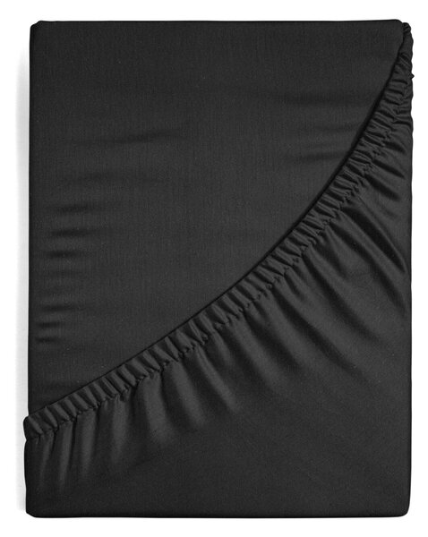 JERSEY PRESTIERADLO 120X200 CM, VÝŠKA 25 CM ČIERNE