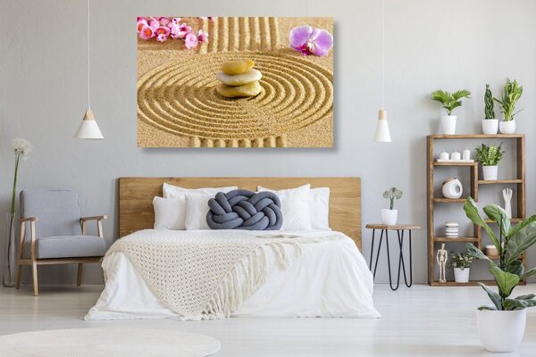 Obraz japonská záhrada s Feng Shui prvkami