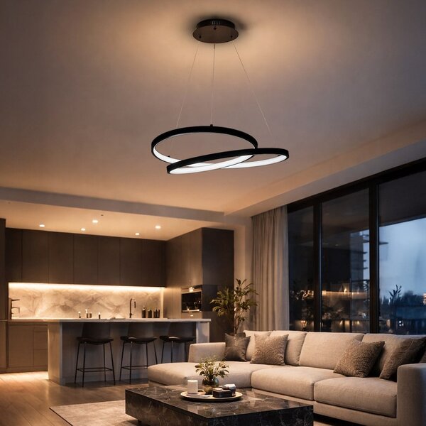 Závesné LED svietidlo Lucero, 1x LED 48w, 4000k, b