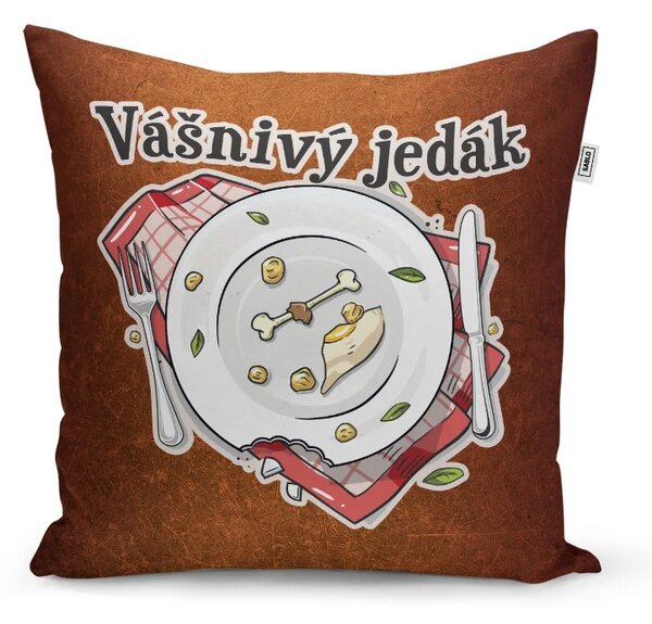 Sablio Vankúš Vášnivý jedák: 40x40 cm