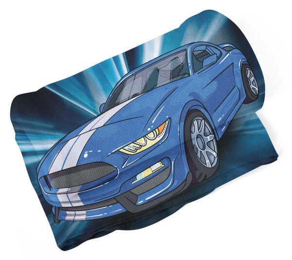Sablio Deka Mustang Modré pozadie - 150x120 cm
