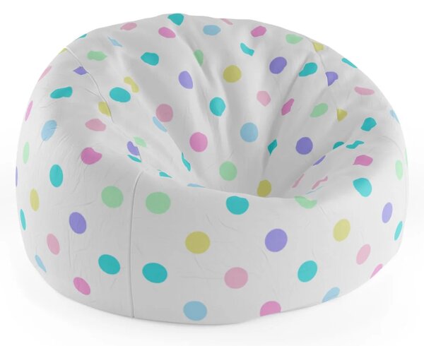 Sablio Sedací vak Cocoon Bodka vedľa bodky - 75 x 45 x 35 cm