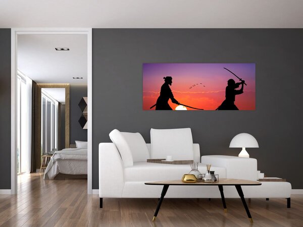 Obraz - Samuraji (120x50 cm)