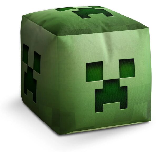 Sablio Taburet Green Blocks - 40x40x40 cm