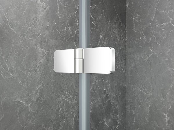 Polysan Polysan, GLOBE CHROME štvorcová sprchová zástena 800x800mm, číre sklo, ľavá, GB1080-3215LC