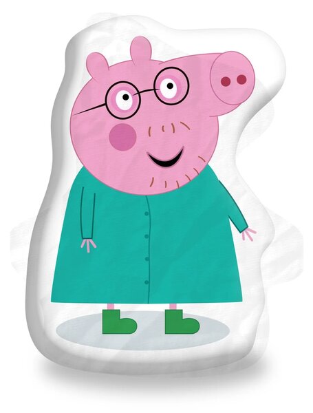 Sablio 3D vankúš Prasiatko Peppa: Otecko 26×48cm