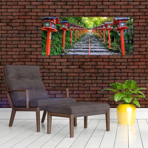 Obraz - Svätyňa Kifune (120x50 cm)
