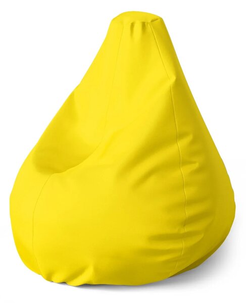 Sablio Sedací vak Pear Žltá 2 - 70 x 95 x 15 cm