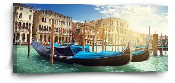 Sablio Obraz Gondola - 110x50 cm