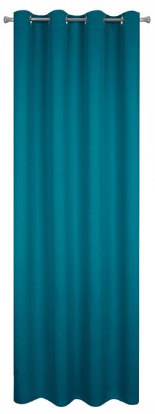 ZATEMŇOVACÍ ZÁVES NA KRÚŽKOCH BLACKOUT 135X250 CM TYRKYSOVÁ