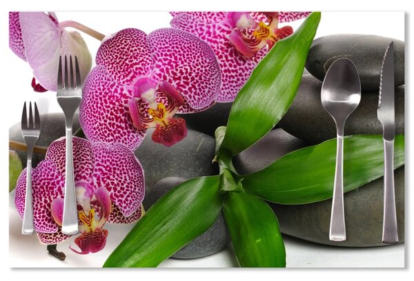 Sablio Prestieranie Orchidey a kamene: 40x30cm
