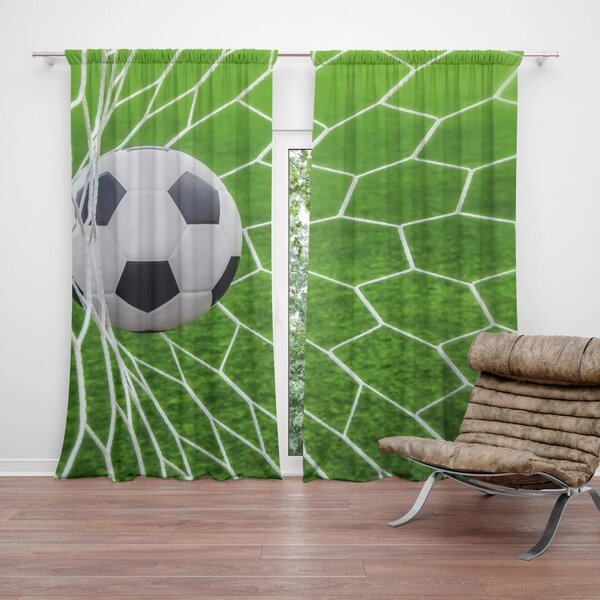 Sablio Záves Futbalová lopta v bráne: 2 ks 140x250 cm