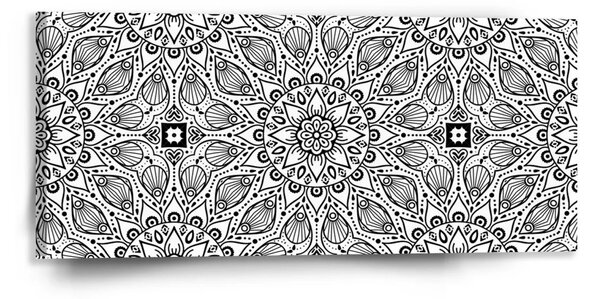 Sablio Obraz Biele mehendi - 110x50 cm