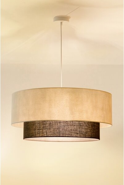 Brilagi - LED luster na lane BOHO STYLE 3xE27/15W/230V pr. 60 cm krémová/hnedá