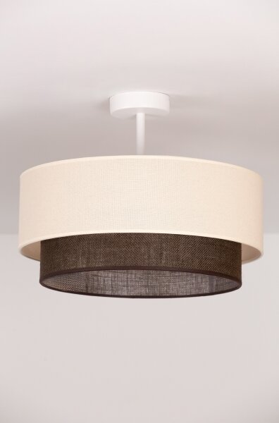 Brilagi - LED prisadený luster BOHO STYLE 1xE27/15W/230V priemer 40 cm krémová/hnedá