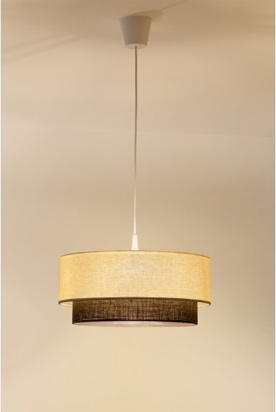 Brilagi - LED luster v štýle BOHO na lanku 1xE27/15W/230V pr. 40 cm krémová/hnedá