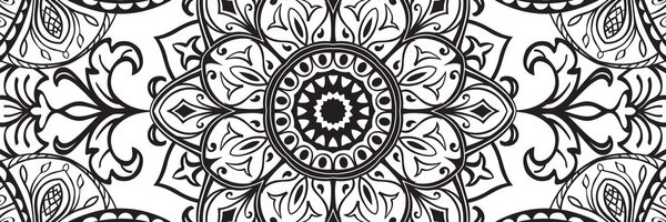 Obraz čiernobiely ornament