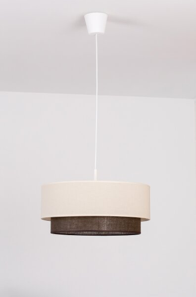 Brilagi - LED luster v štýle BOHO na lanku 1xE27/15W/230V pr. 40 cm krémová/hnedá