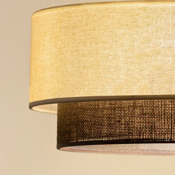 Brilagi - LED luster v štýle BOHO na lanku 1xE27/15W/230V pr. 40 cm krémová/hnedá