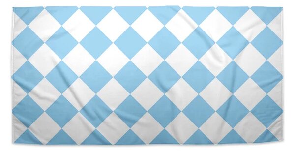 Sablio Uterák Bielo-modré kosoštvorce - 30x50 cm