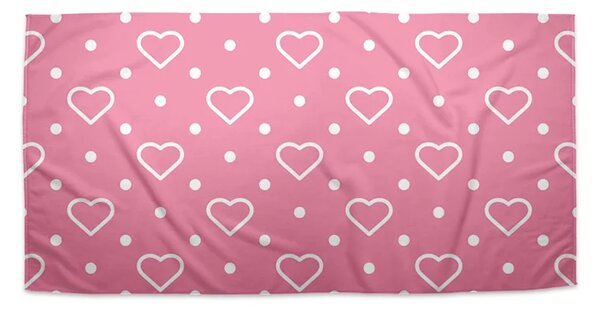 Sablio Uterák Srdce a bodky - 30x50 cm