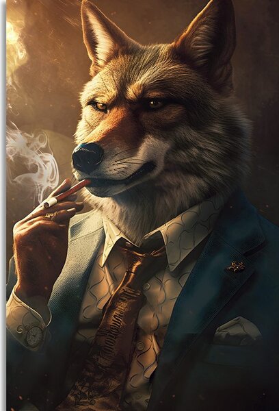 Obraz zvierací gangster vlk