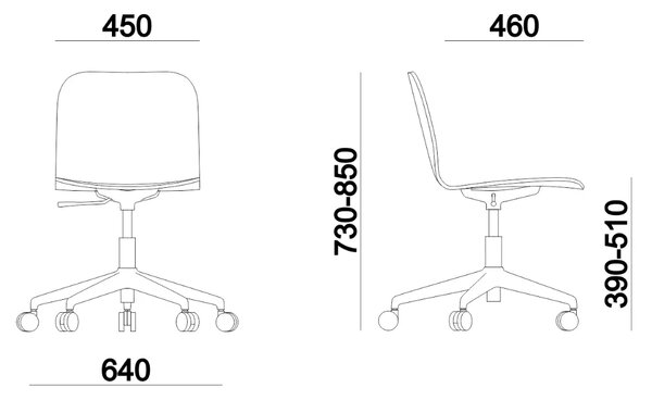 RIM - Konferenčná stolička LAMBDA WOOD LA 4011.15