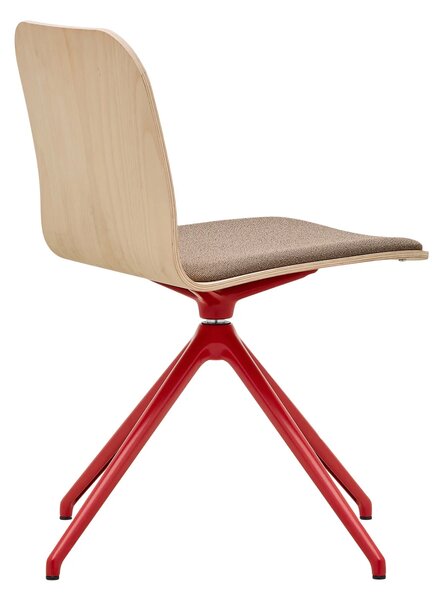 RIM - Otočná stolička LAMBDA WOOD LA 4012.03 s čalúneným sedadlom