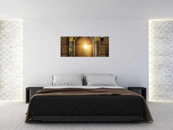 Obraz - Brána v lese (120x50 cm)