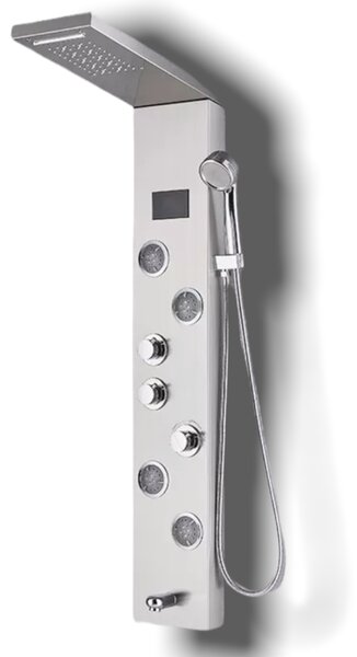 Luxusný LED sprchový panel Wellness SPA<span> - </span>Nikel 9001