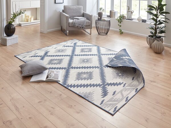 Hanse Home , DOPREDAJ: 120x170 cm Kusový koberec Twin Supreme 103430 Malibu blue creme – na ven i na doma, 120x170, modrá, chodba / predsieň