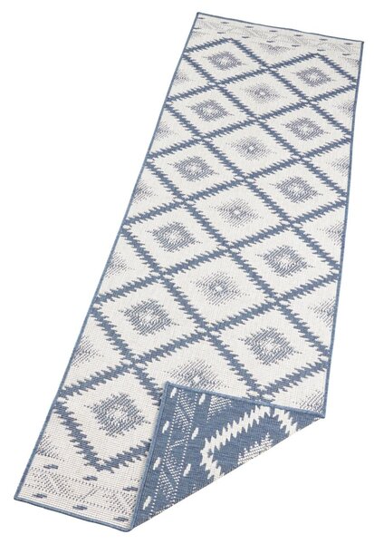 Hanse Home , DOPREDAJ: 120x170 cm Kusový koberec Twin Supreme 103430 Malibu blue creme – na ven i na doma, 120x170, modrá, chodba / predsieň