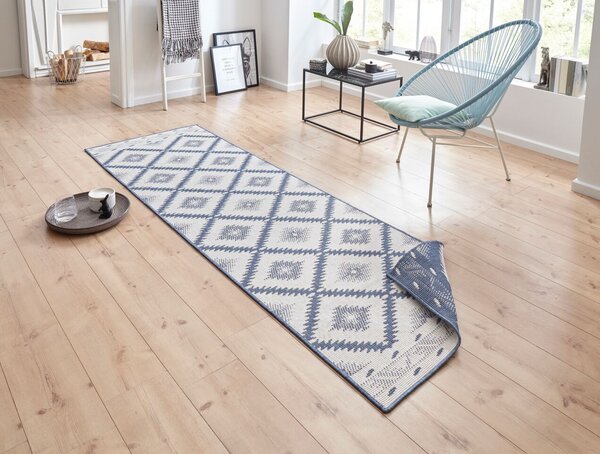 Hanse Home , DOPREDAJ: 120x170 cm Kusový koberec Twin Supreme 103430 Malibu blue creme – na ven i na doma, 120x170, modrá, chodba / predsieň