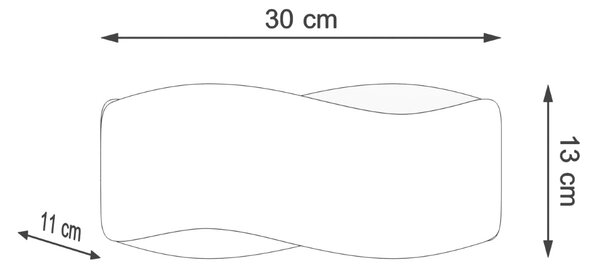 Nástenné svietidlo Tila, 1x biele kovové tienidlo, (30 cm)
