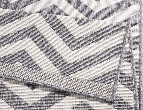 Hanse Home , Kusový koberec Twin Supreme 103432 Palma grey creme – na von aj na doma, 120x170, šedá, chodba / predsieň