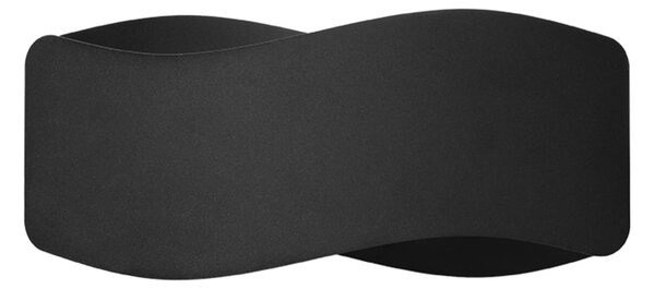 Nástenné svietidlo Tila, 1x čierne kovové tienidlo, (30 cm)