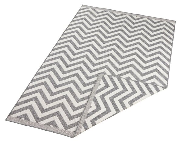 Hanse Home , Kusový koberec Twin Supreme 103432 Palma grey creme – na von aj na doma, 120x170, šedá, chodba / predsieň