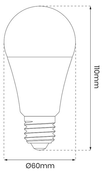 LED žiarovka E27 RGB+CCT+DIM 8w 900 lm Wi-Fi