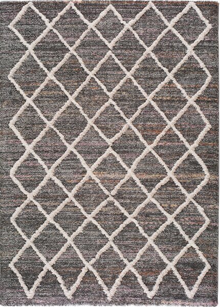 Sivý koberec Universal Farah Cross, 60 x 110 cm