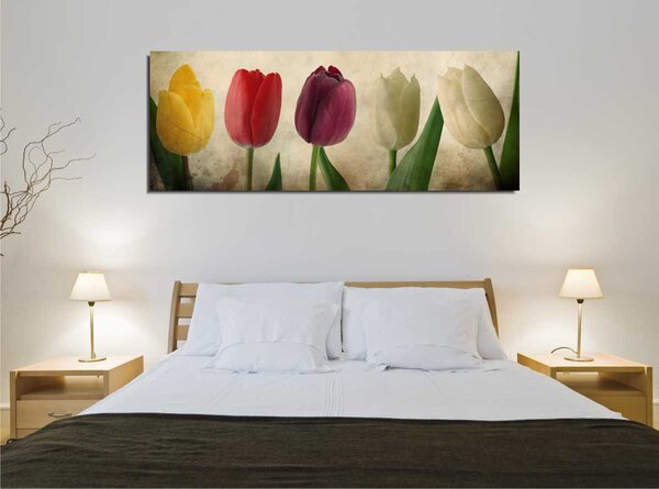 ASIR Obraz na plátne TULIPÁN 80 x 30 cm