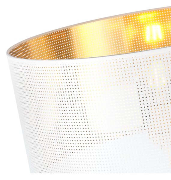 Závesné svietidlo Asti0, 1x biele PVC tienidlo, (fi 40cm), g, b