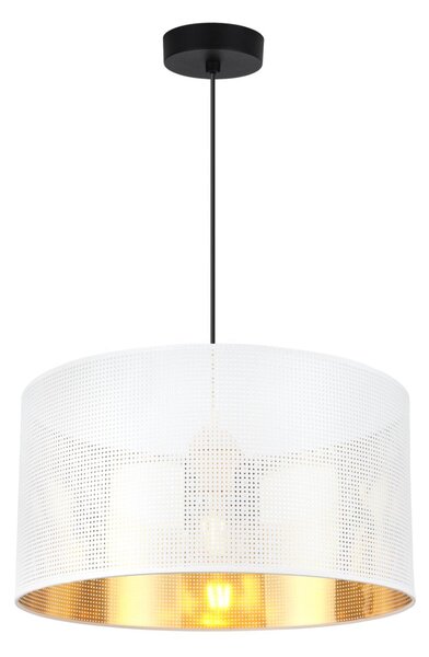 Závesné svietidlo Asti0, 1x biele PVC tienidlo, (fi 35cm), g, b
