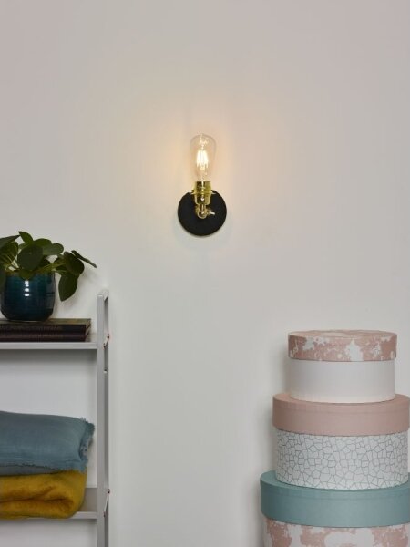 Lucide 08223/01/01 - LED nástenné svietidlo RETRO 1xE27/5W/230V mosadz