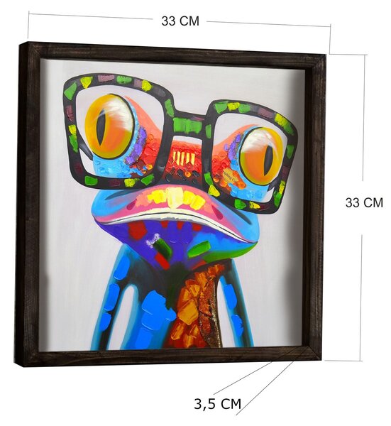 ASIR Dekoratívny obraz CHAMELEON 33 cm MDF