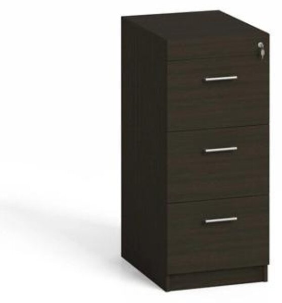 Drevená zásuvková kartotéka A4, 3 zásuvky, wenge